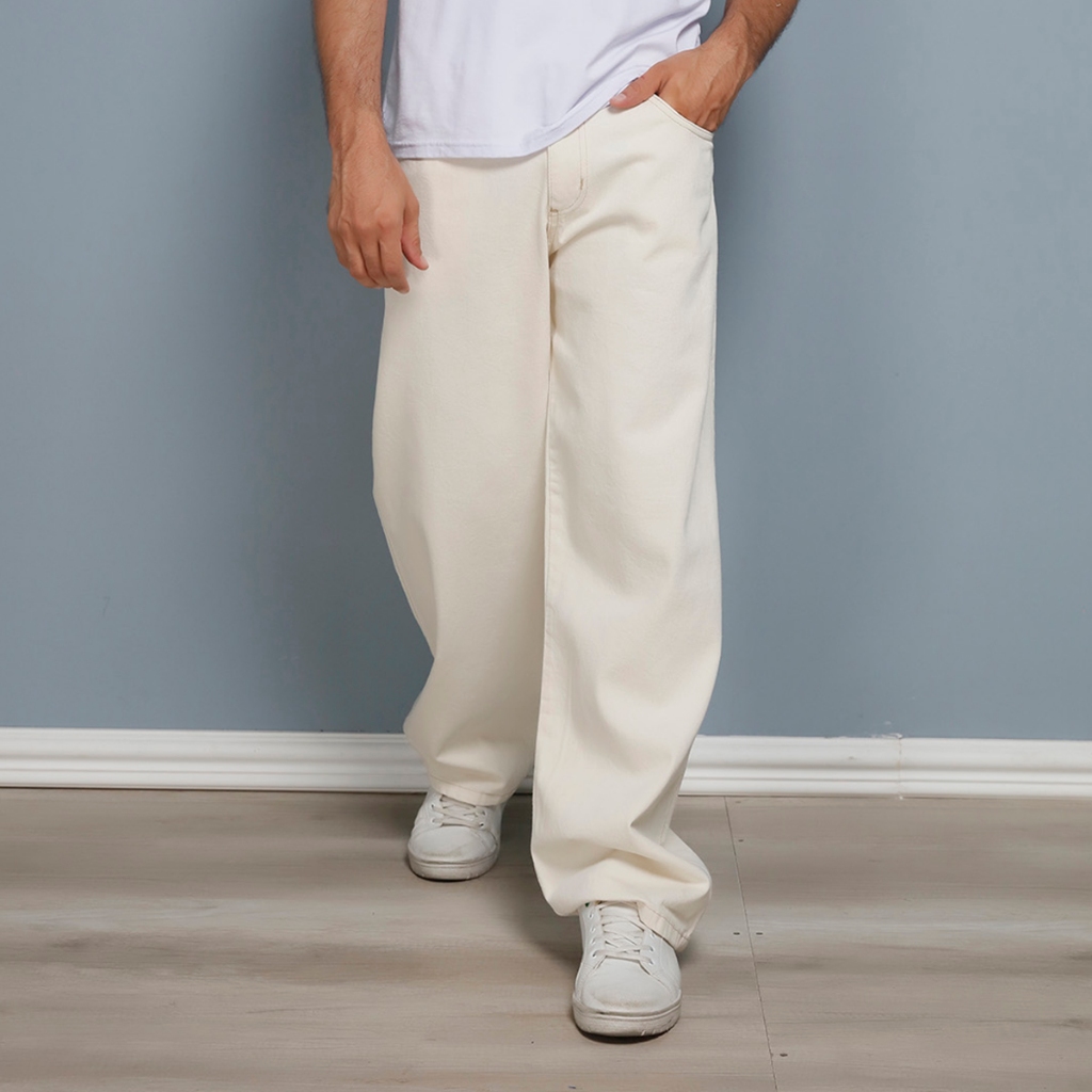 Calça Jeans Balão Bag perna larga C/CORDAO estilo skatista Top-Y.L em Oferta na Shopee