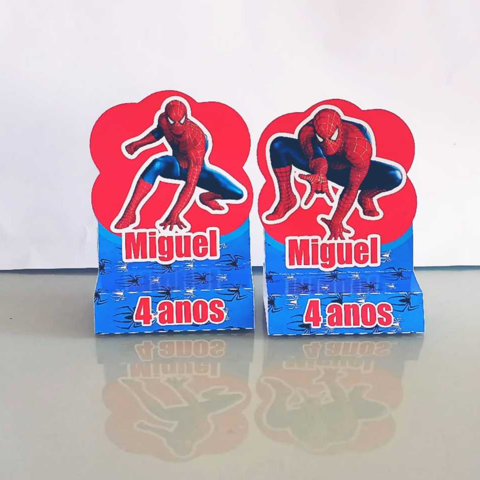 Porta Bis Homem Aranha/Lembrancinha/Mimos/Kits/Personalizado/Brinde