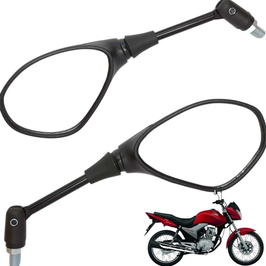 Retrovisor Bmw Gs Mini Articulado Cg Titan Fan 150 160 Fan Cb 300 Twister 250 Bros Xre Par em Oferta na Shopee