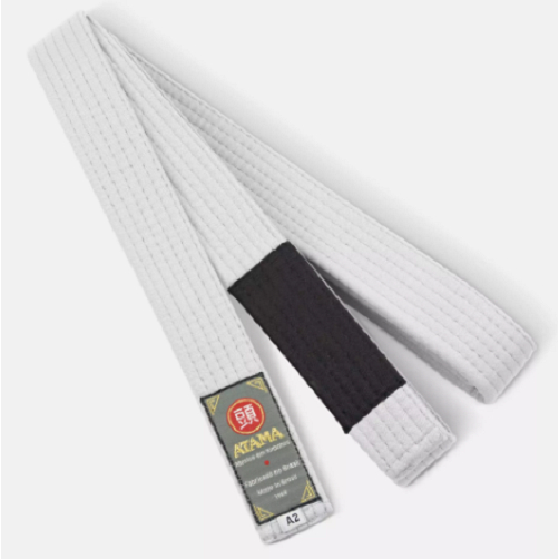 Faixa de Jiu Jitsu Branca Ponta Preta Atama A1,A2,A3,A4 em Oferta na Shopee
