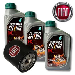 KIT TROCA DE ÓLEO PALIO SIENA ESTRADA 1.0 1.3 1.4 5W30 SELENIA + FILTRO