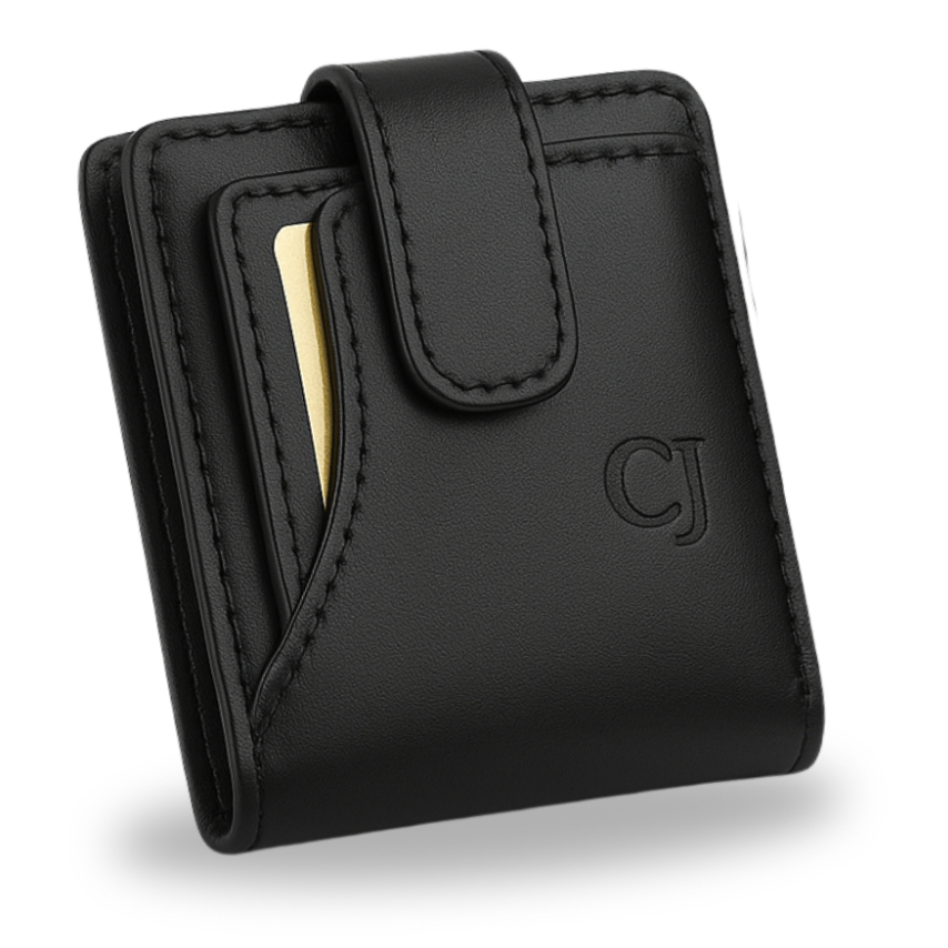 Carteira  Masculina Couro Legitimo Com Fecho De Botão e Porta Moedas em Oferta na Shopee