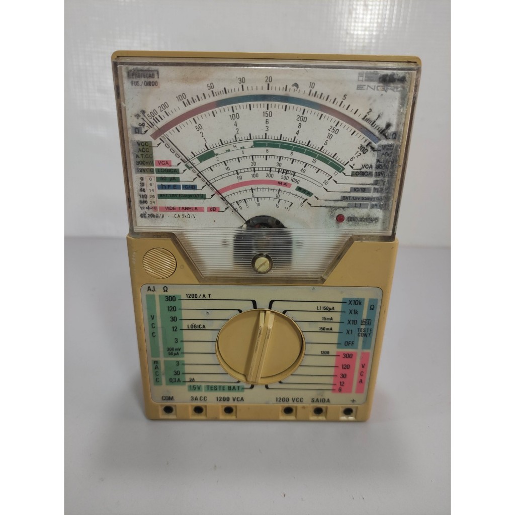 *Defeito Leia* Multímetro Analógico Engro Modelo 484 Antigo Dh3 (Usado ok