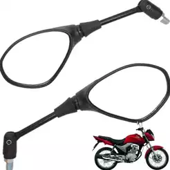 Retrovisor Mini Bmw Gs Articulado Rosca Honda Cb 300 Twister 250 Xre 300 Bros 150 160 Titan Par