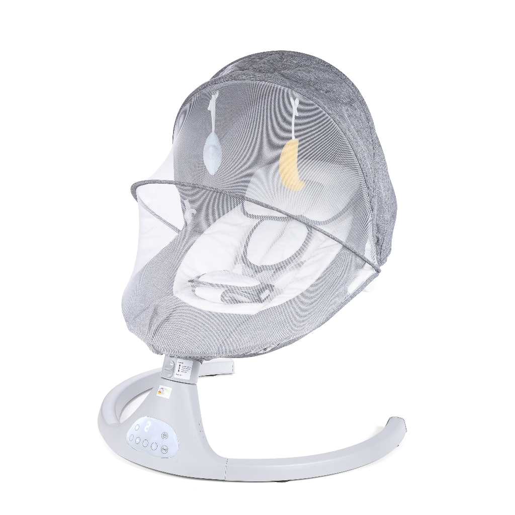 Cadeira de Descanso e Balanço para Bebê Bliss Baby Style com Música, Mosquiteiro e Control...
