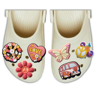 Pins Boton Broche Enfeite Para Croc Calçado Paz e Amor Hippie Kit com 7 Pins Sortidos em Oferta na Shopee