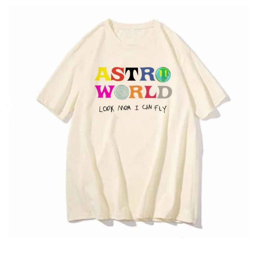 Camiseta Astro World Look Blusa Travis Scott estampas rapper camisa hiphop cantor skate tshirt casual
