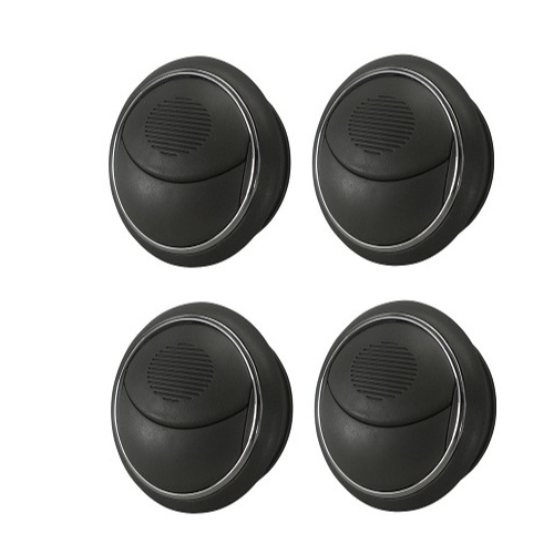 Jogo Difusores Ar Central/Lateral LD/LE Novo Palio Doblô Grafite (C/Aro Cromado)Parcial SEM copo em Oferta na Shopee