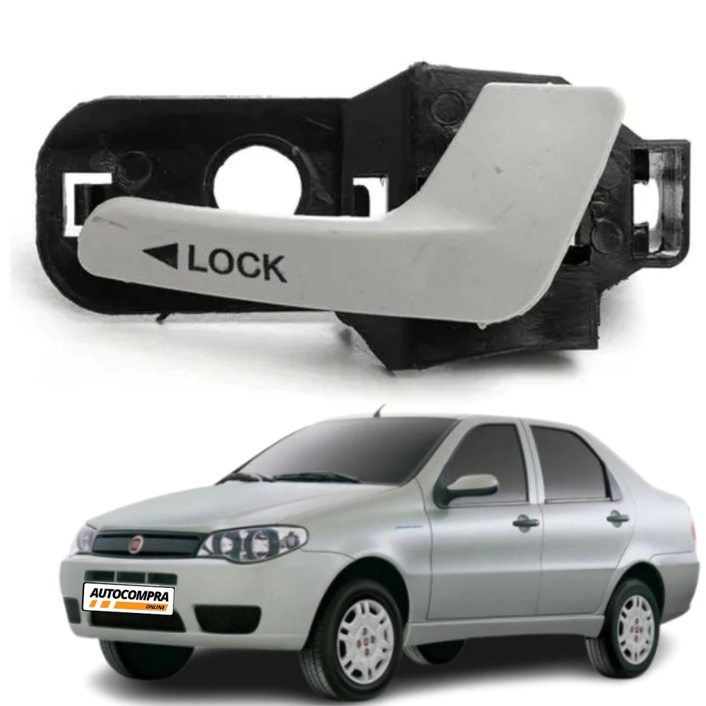 Maçaneta Interna Porta Dianteira Lado Esquerdo Fiat Siena 2004 a 2012 em Oferta na Shopee
