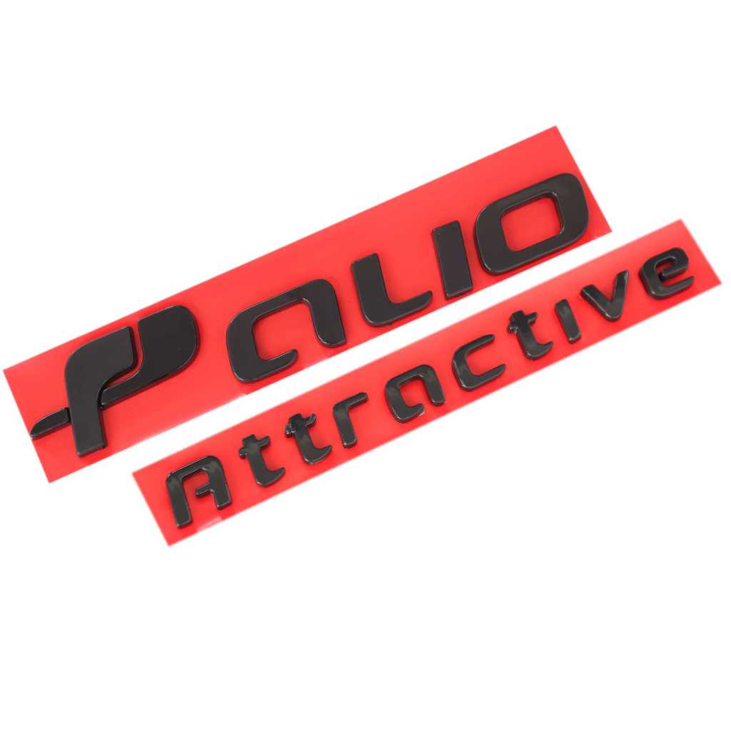 Kit 2 Emblemas Letreiro Black Piano Fiat Novo Palio Attractive 2011 a 2018 em Oferta na Shopee