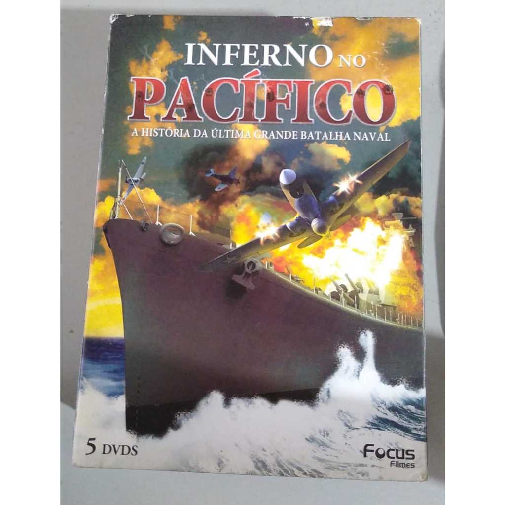 Box DVDs - Inferno No Pacífico: A Historia Da última Grande Batalha Naval (5 Discos)