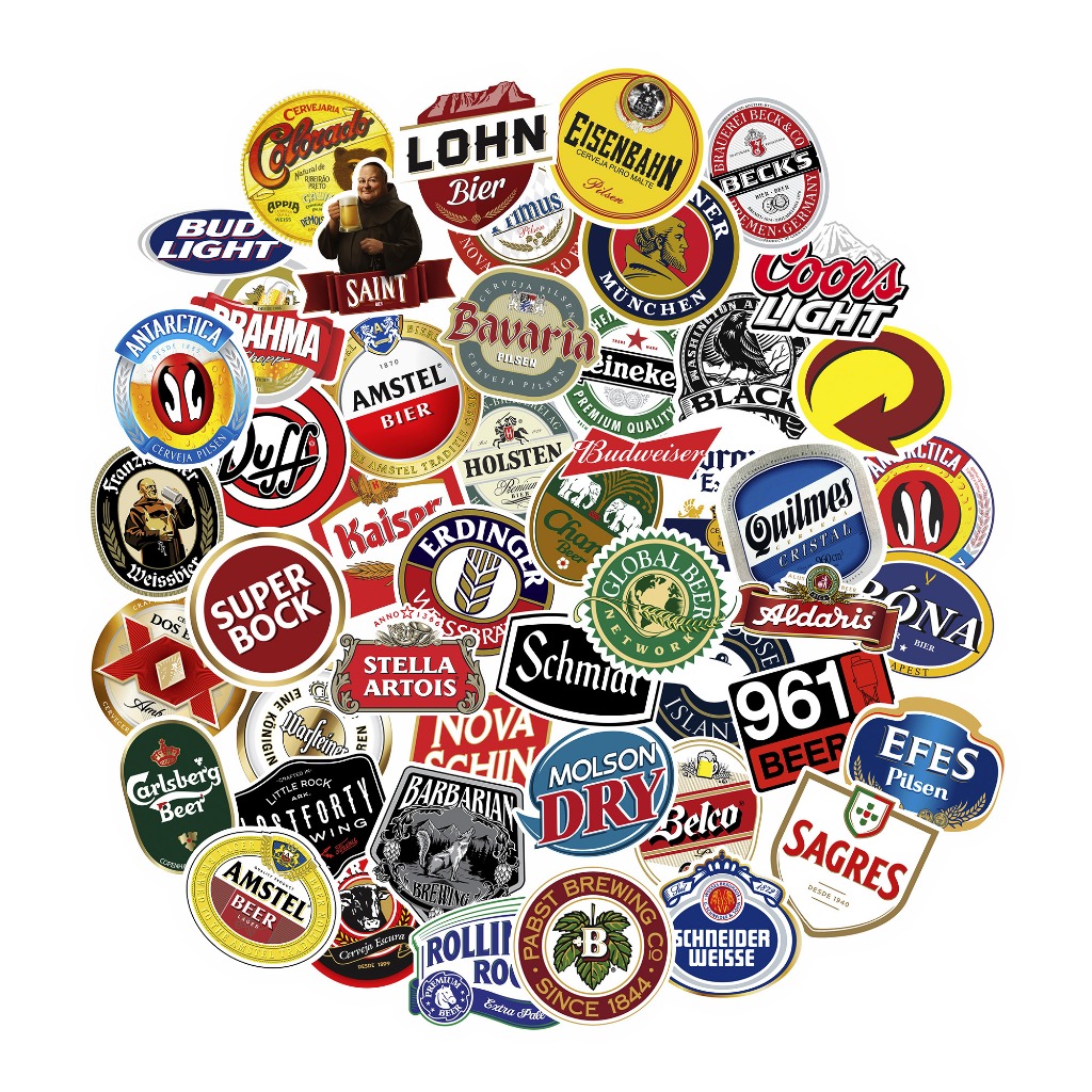 Adesivos Cerveja Beer Home Bar Chopp Bebidas Retrô Vintage Marcas Old em Oferta na Shopee