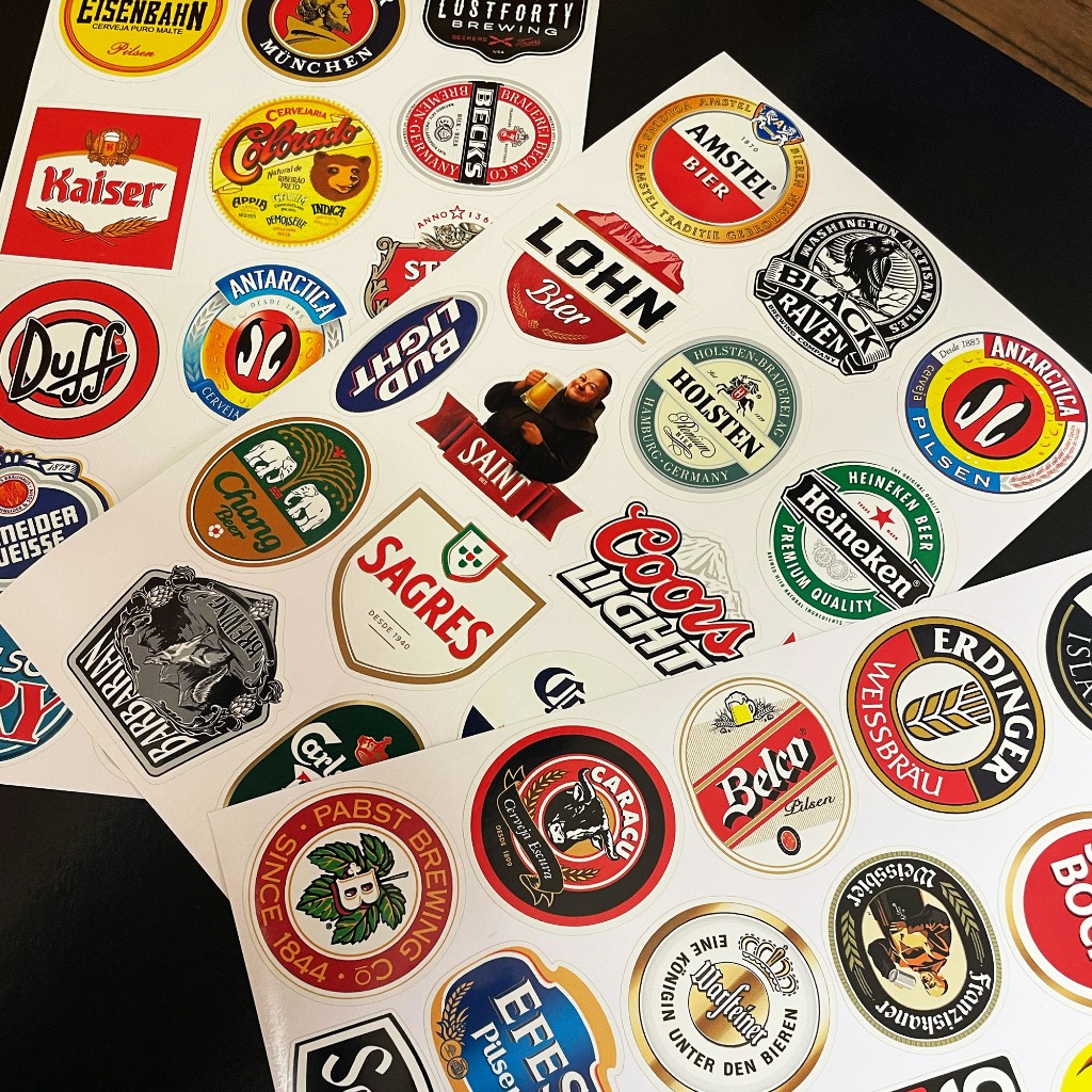 Adesivos Cerveja Beer Home Bar Chopp Bebidas Retrô Vintage Marcas Old