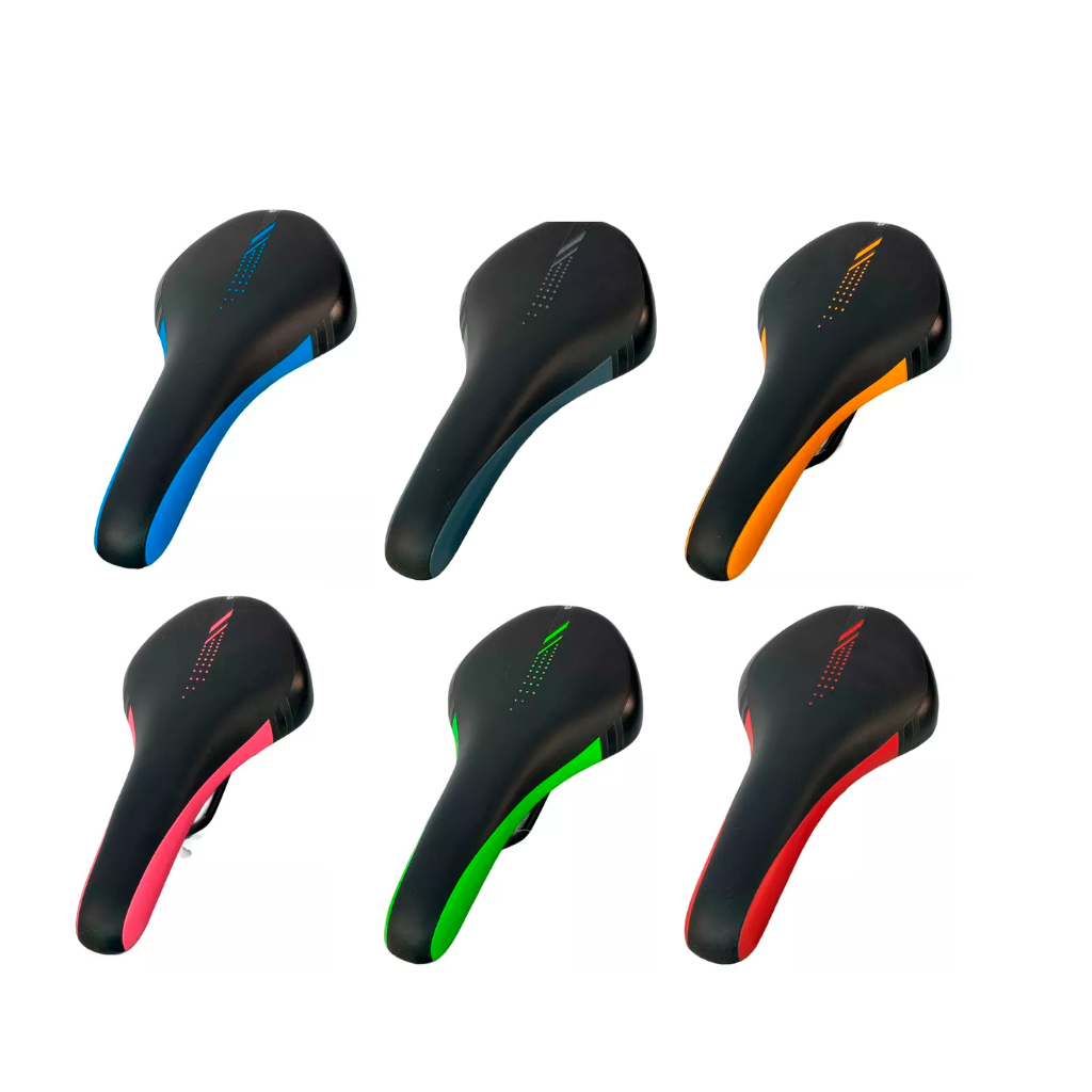 Selim Bicicleta Ciclismo Mtb Banco De Bike Confortável Diversas Cores Arbok Neon Único