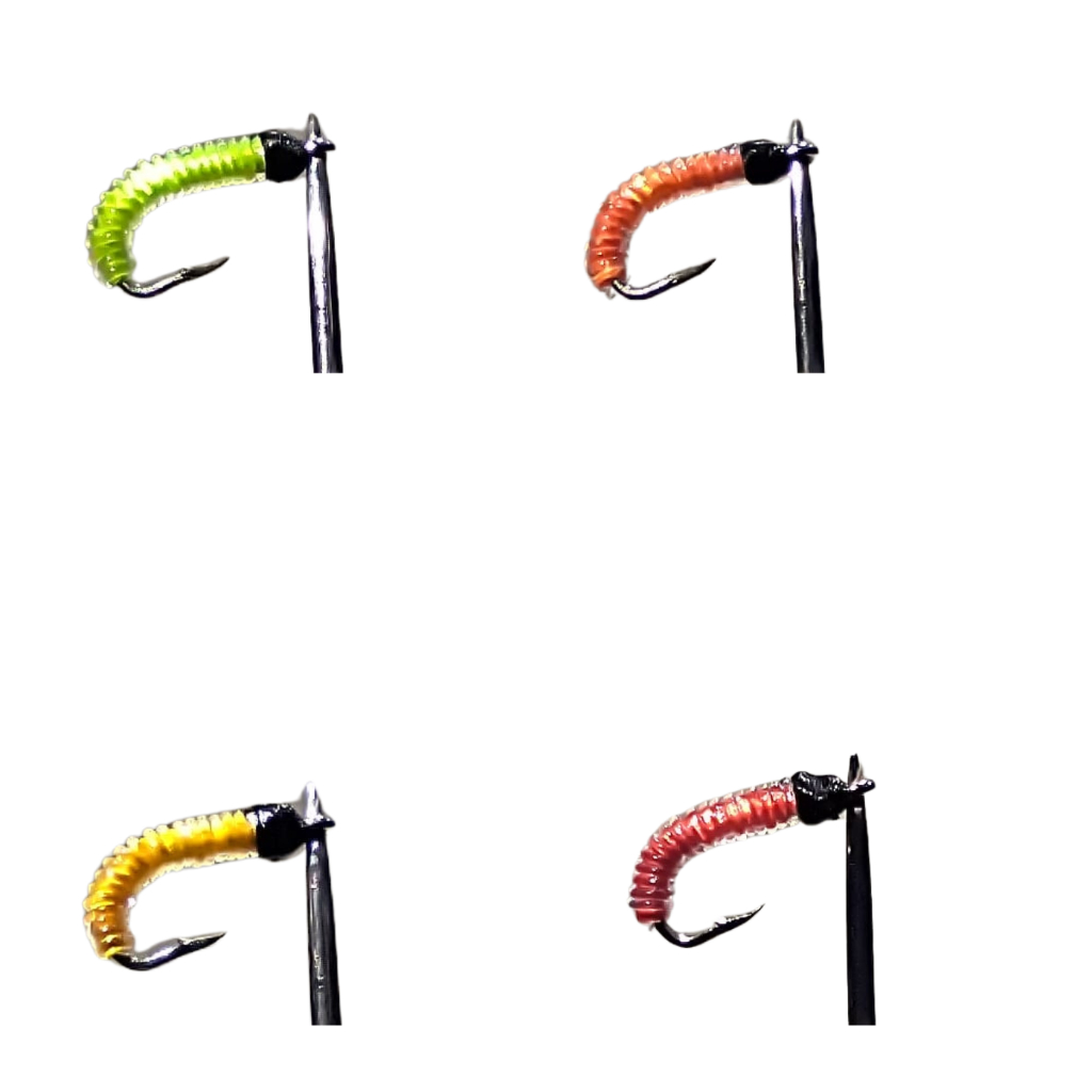 Detalhes do Isca Artificial Para Lambari Larva De Diptero Anzol C/12  Fly Fishing Pesca de Lambaris