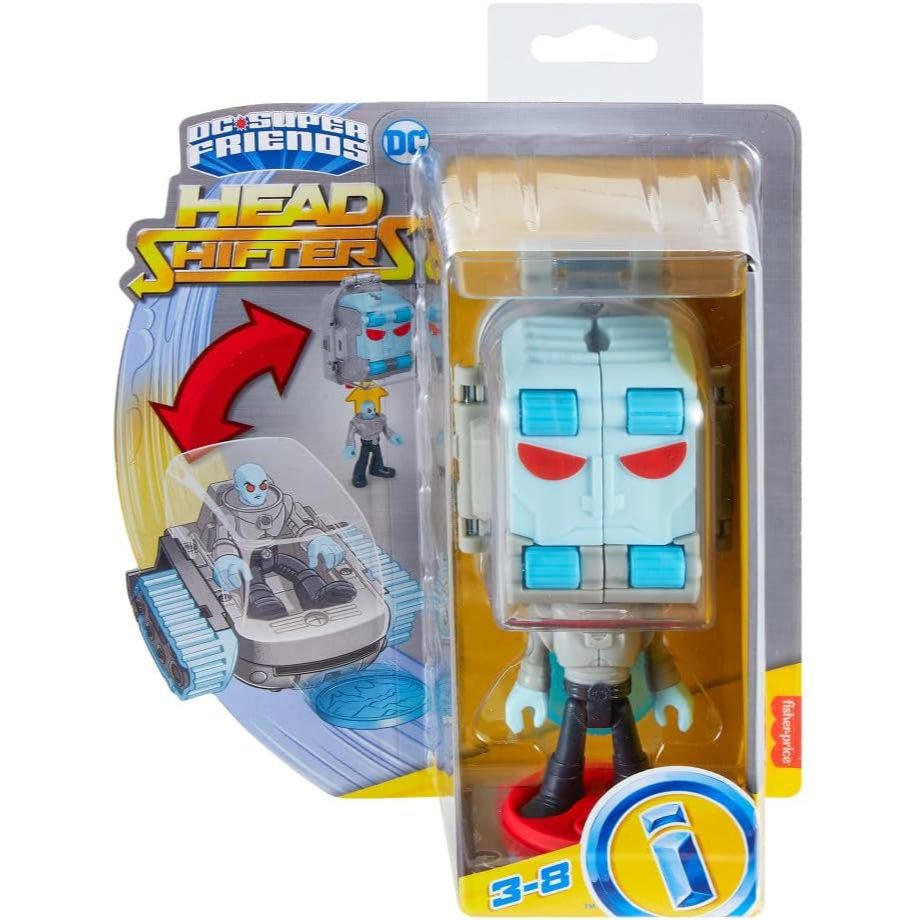 Boneco + Veículo Imaginext - Mattel Head Shifters - Batman , Frio , Coringa Escolha o seu favorito