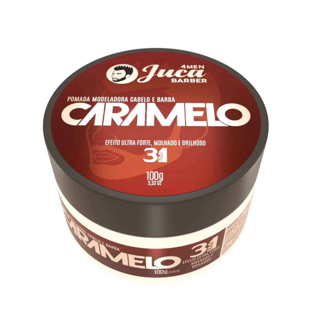 Cera Capilar Pomada Modeladora Caramelo 100g Juca