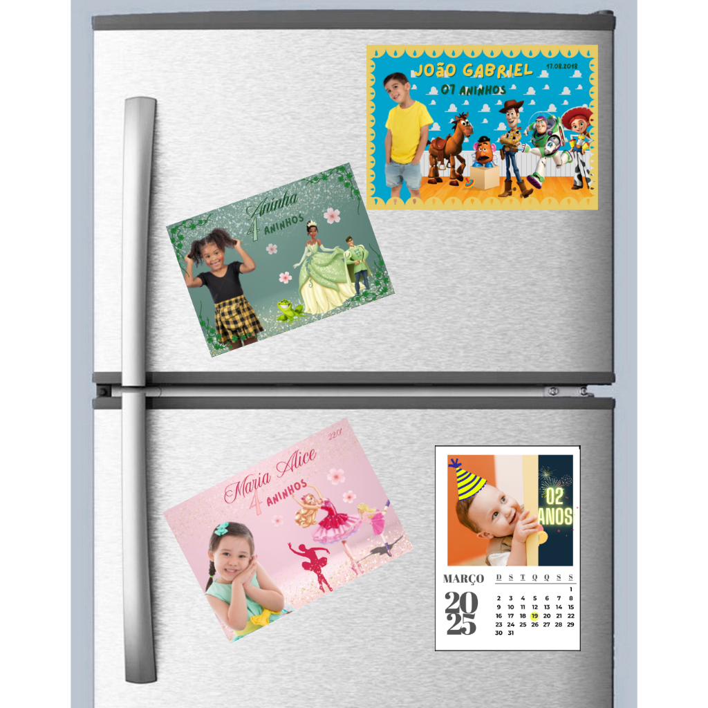 Imã de Geladeira Personalizado 7X5cm - Foto Imã de Geladeira Lembrancinha de Festa em Oferta na Shopee