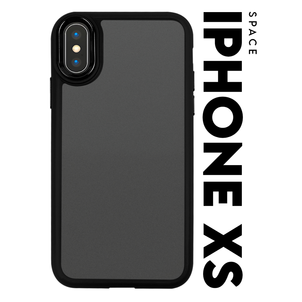 Case Capinha Case Anti Impacto Space Acrílico Fumê Protetora para Iphone X XS tela 5.8 pol
