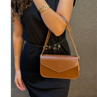 Bolsa Labella Baguete De Ombro Elegante Art Life em Oferta na Shopee