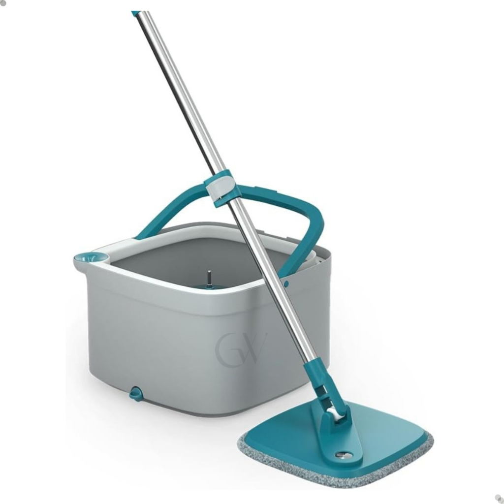 Mop Giratorio Agua Limpa com Microfibra Balde Com Separador de Agua Limpa e Suja 3L Flashlimp