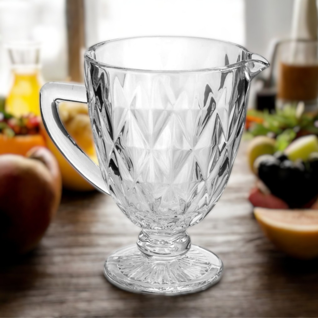 Jarra de Suco Vidro Transparente 1,2L  de Qualidade Resistente Jarra Grande Água Suco Bebi...