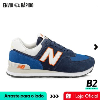Tênis New Balance 574 V2 Masculino Azul Original Com Nota Fiscal e Garantia em Oferta na Shopee