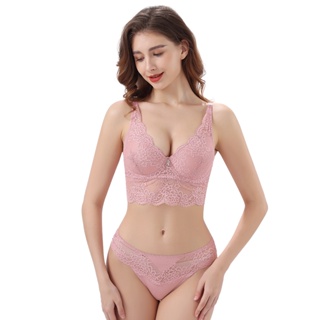 Z&D Lingerie Conjunto  Costas Largas Estilo Cropped Com Aro Com Bojo e Renda Calcinha Fio Dental 6703 em Oferta na Shopee