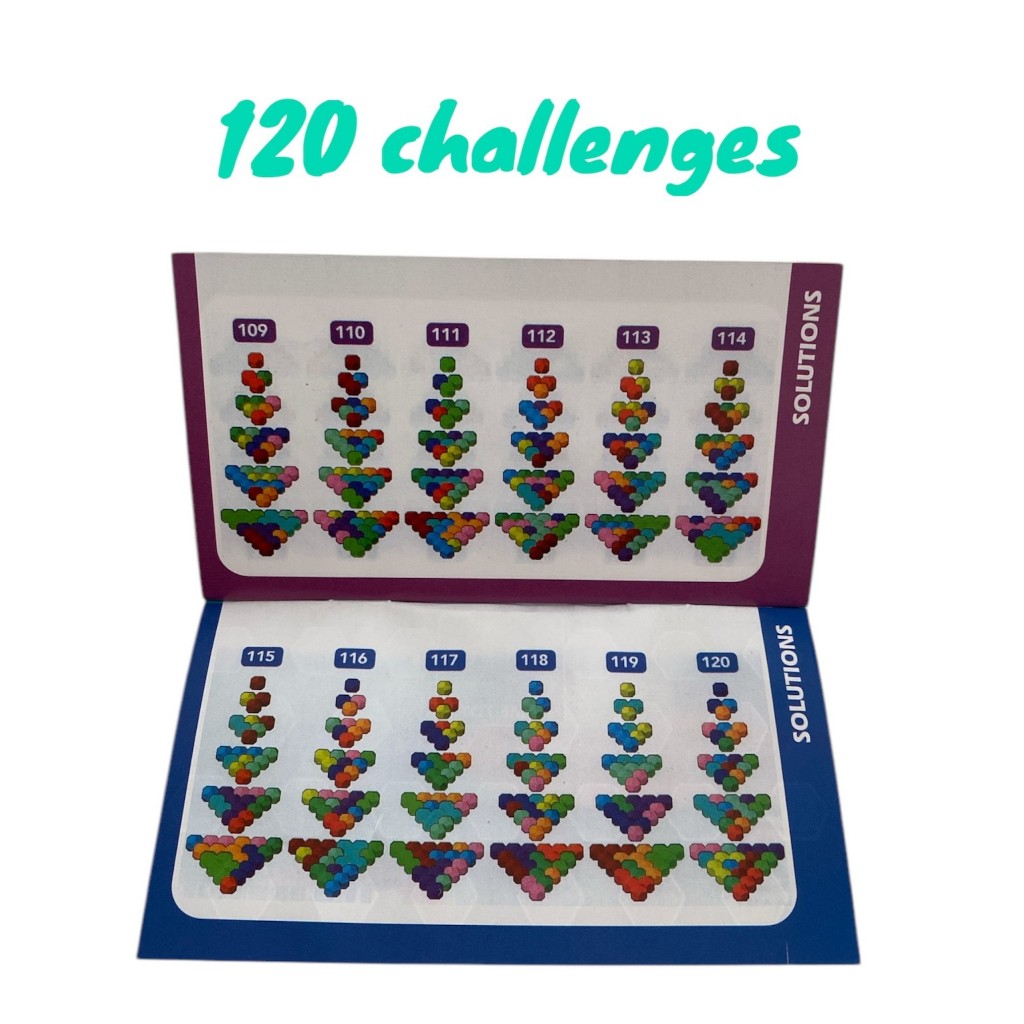 Detalhes do Brinquedo Jogo de Lógica IQ Inteligente Educativo De Aumento Intelectual IQ 120 Desafios