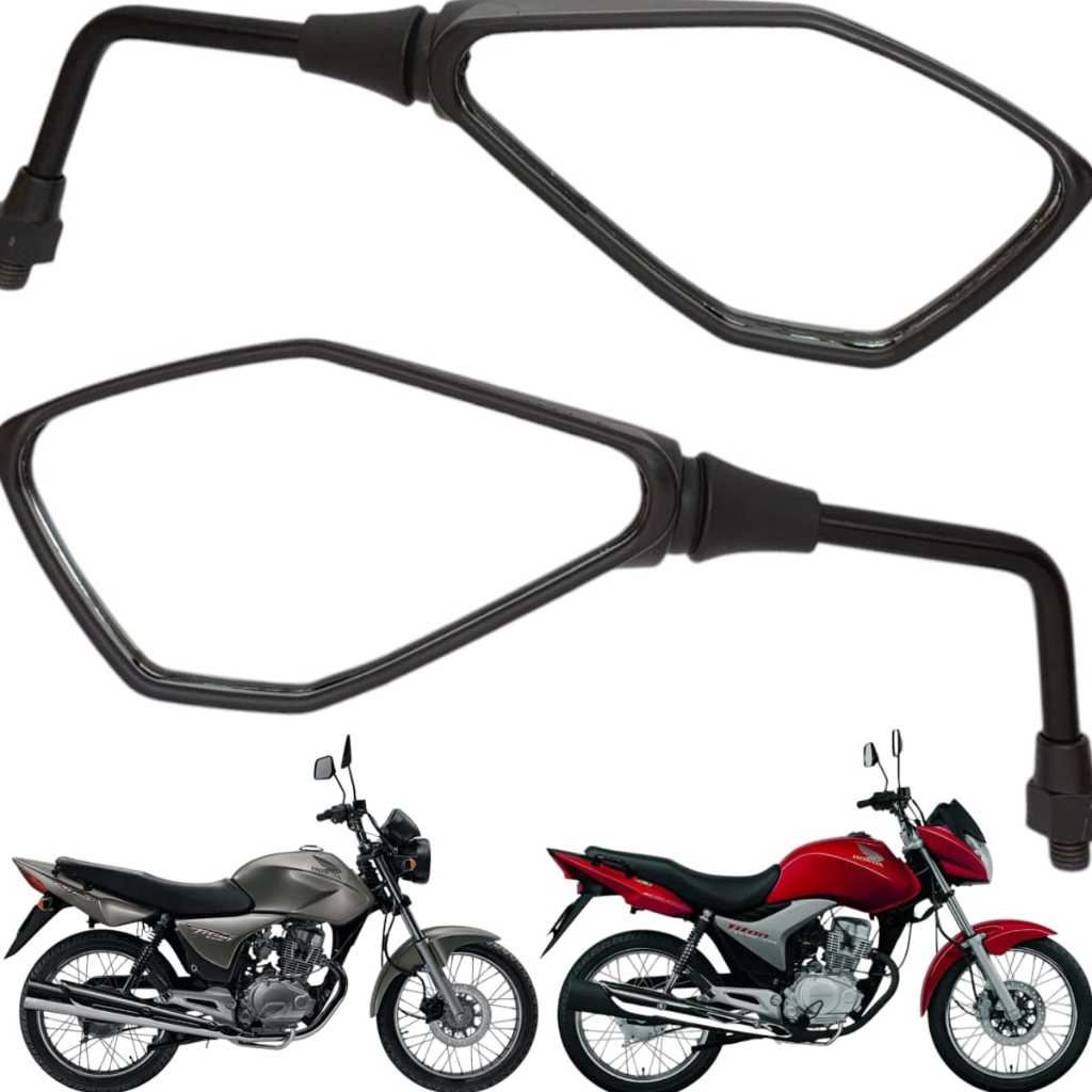 Retrovisor Z400 Mini Rebaixado Cb 300 Twister 250 Xre 30 Bros 150 160 Titan Fan 150 160 Par