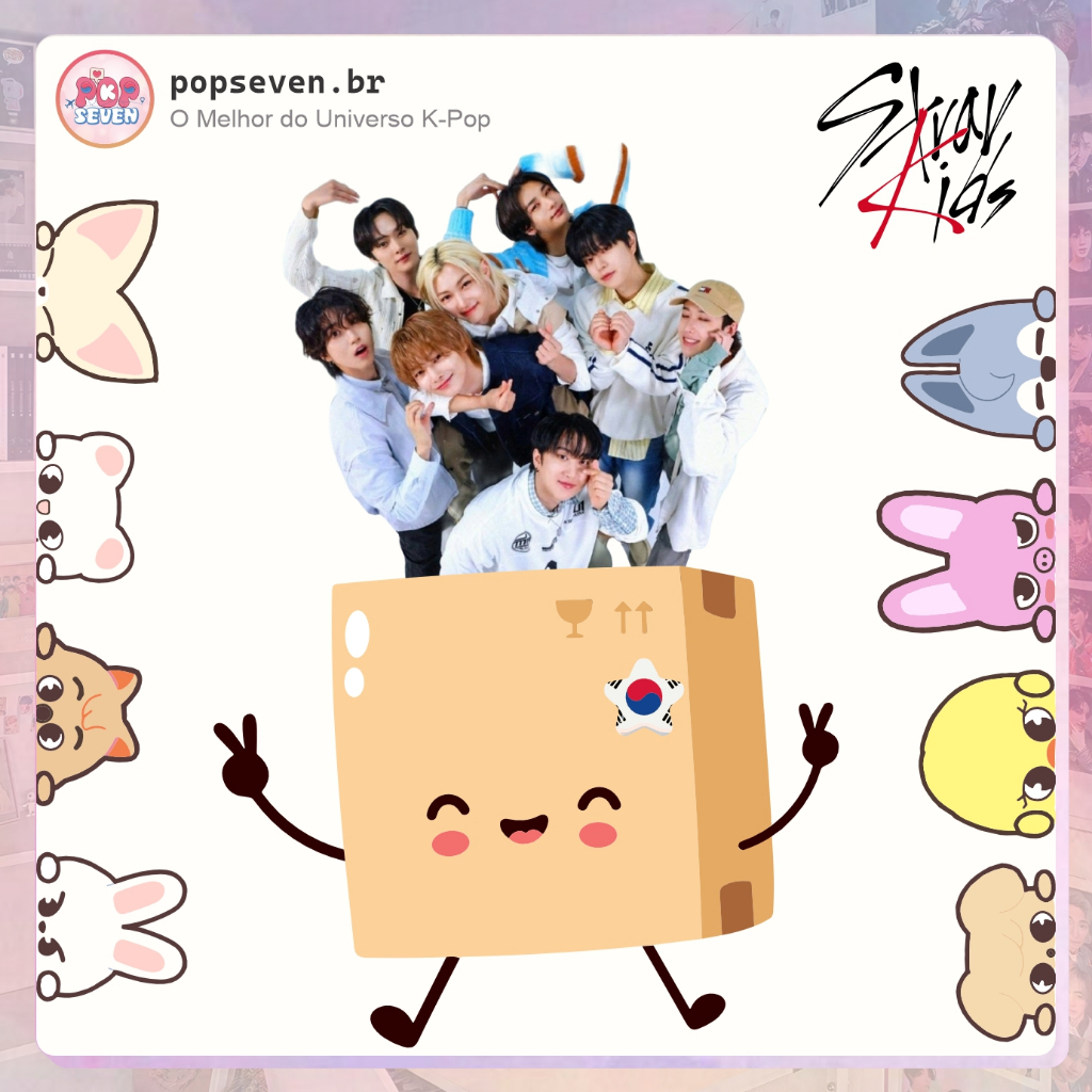 Kit Fã Stray Kids - STAY's - Itens Surpresa - Kpop Fankit - Fanmade - dominATE em Oferta na Shopee