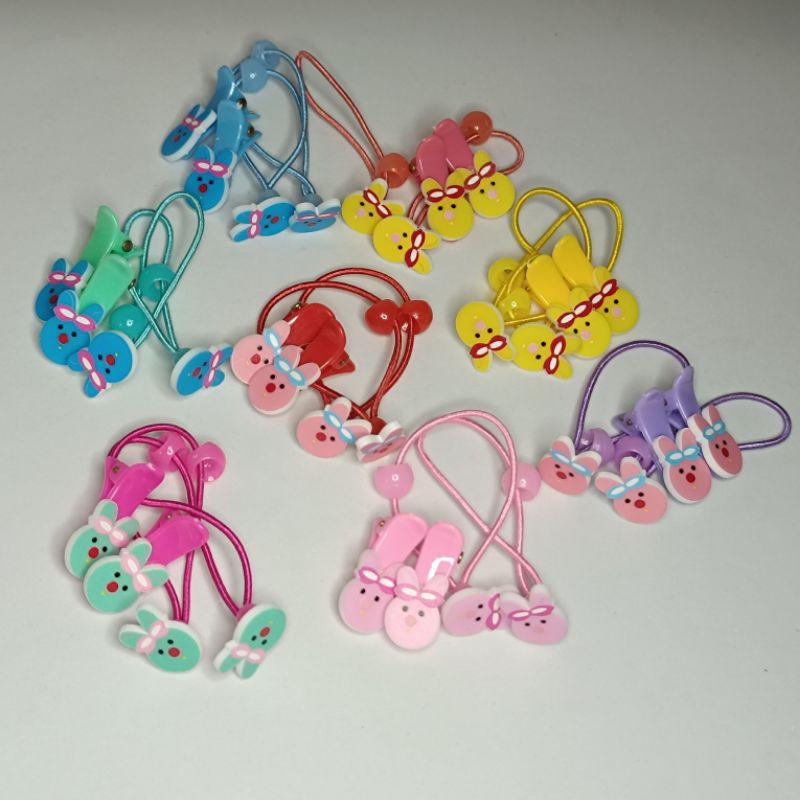 Conjunto Rabicó Xuxinha Infantil Com Mini Bico de Pato Coelhinho - Cores Diversas