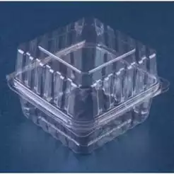 Pote Doce Quadrado 500ml c/Tampa Alta Articulada Cristal F658 Fibraform