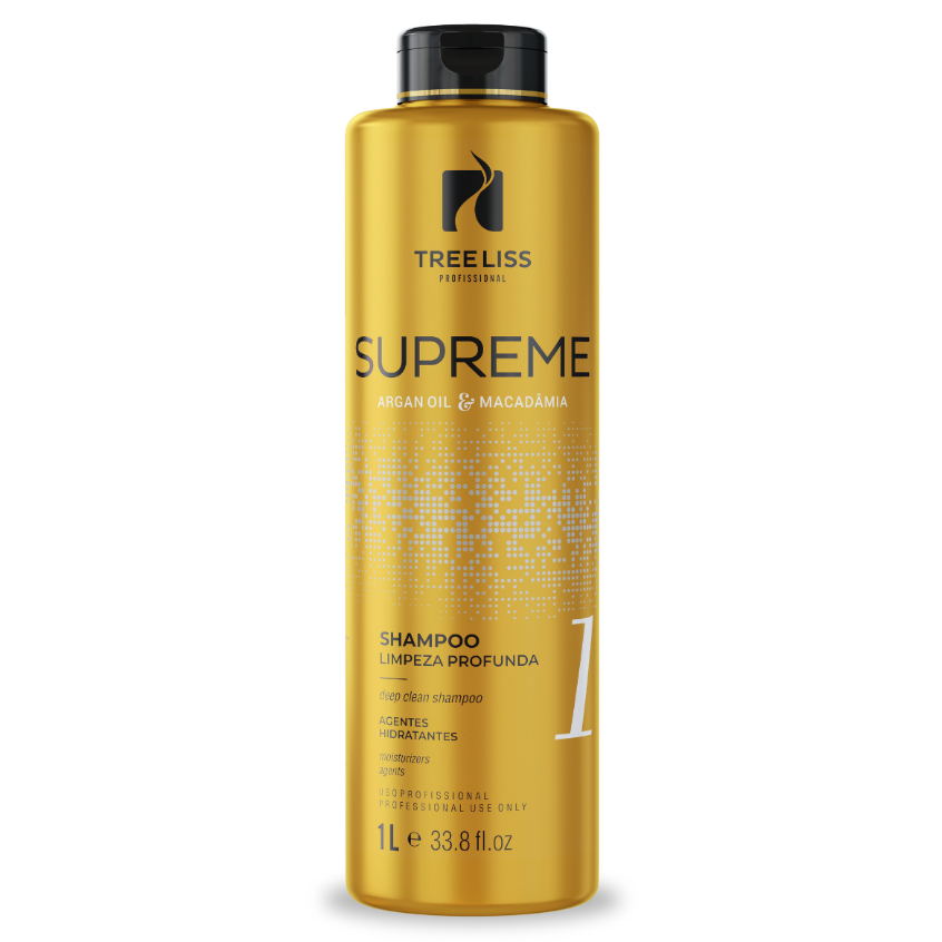 Shampoo Argan Limpeza Profunda Supreme 1L Tree Liss