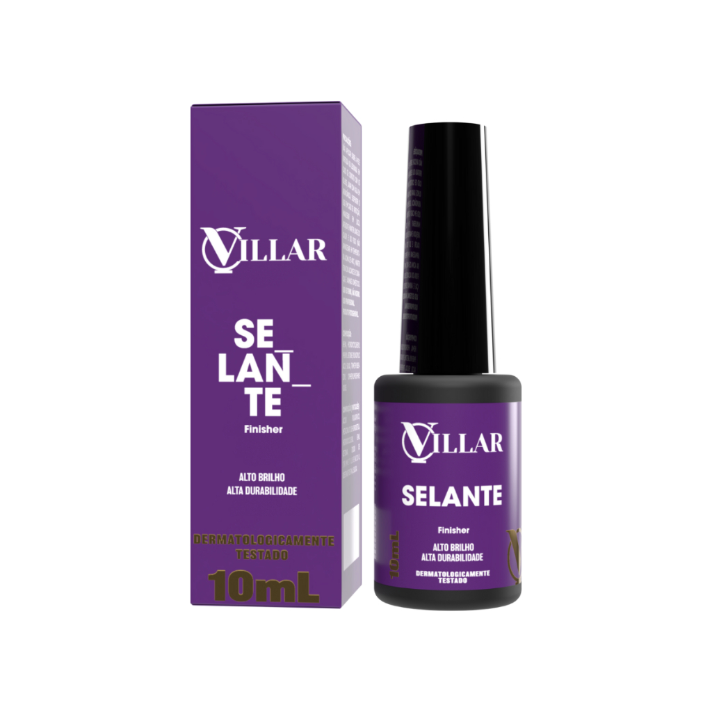 Selante Top Coat Villar 10ml Alongamento unhas Gel