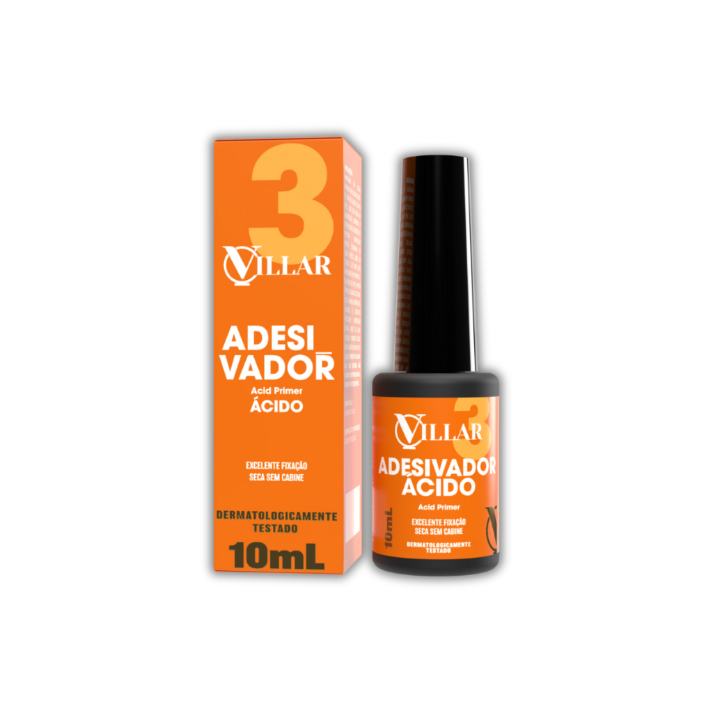 Primer Ácido Villar 10ml p/ Alongamento Unhas em Gel