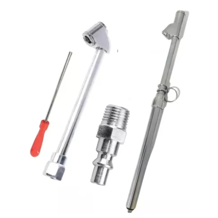 Kit Calibrador Inflador Saca Nucleo + Pino De Engate 1/4