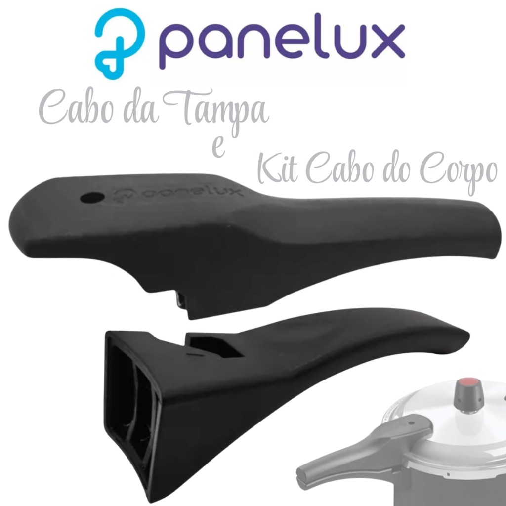 Cabo Alça Panelux Panela De Pressao Kit 2 Cabos Corpo e Tampa 4,5 L e 6 L