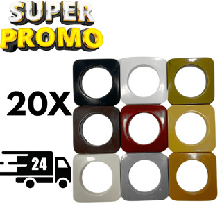 20 Pares Ilhos Para Cortina de Varão Simples ou Grosso Quadrado 28mm Várias Cores em Oferta na Shopee