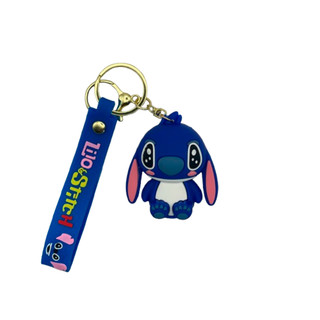 Chaveiro Stitch Fofo Chaveiro Emborrachado Grande 3D Mochilas Bolsas Pop Lilo & Stitch