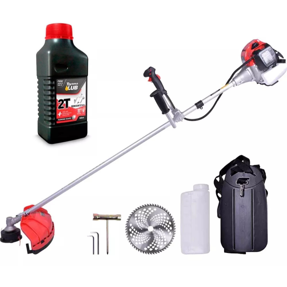 Roçadeira Profissional Gasolina 52cc Tbc52x Toyama + Kit Óleo em Oferta na Shopee