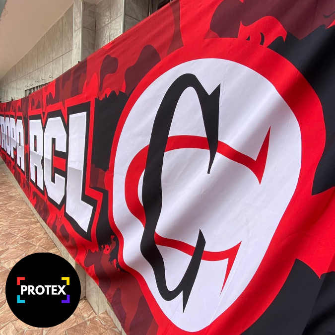 FAIXA BANDEIRA TORCIDA EMPRESA PERSONALIZADA HD