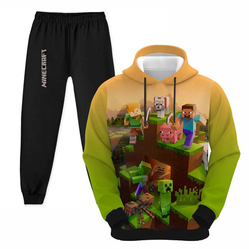 KIT DE MOLETON INFANTIL MNC AGASALHO CASACO  SUBLIMADO E CALÇA ESTAMPADA/ CONJUNTO