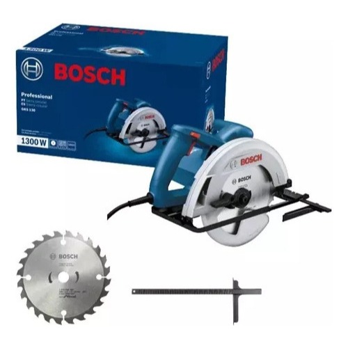 Serra Circular Bosch GKS 130 220V 7.1/4" + Disco Standard 24T em Oferta na Shopee