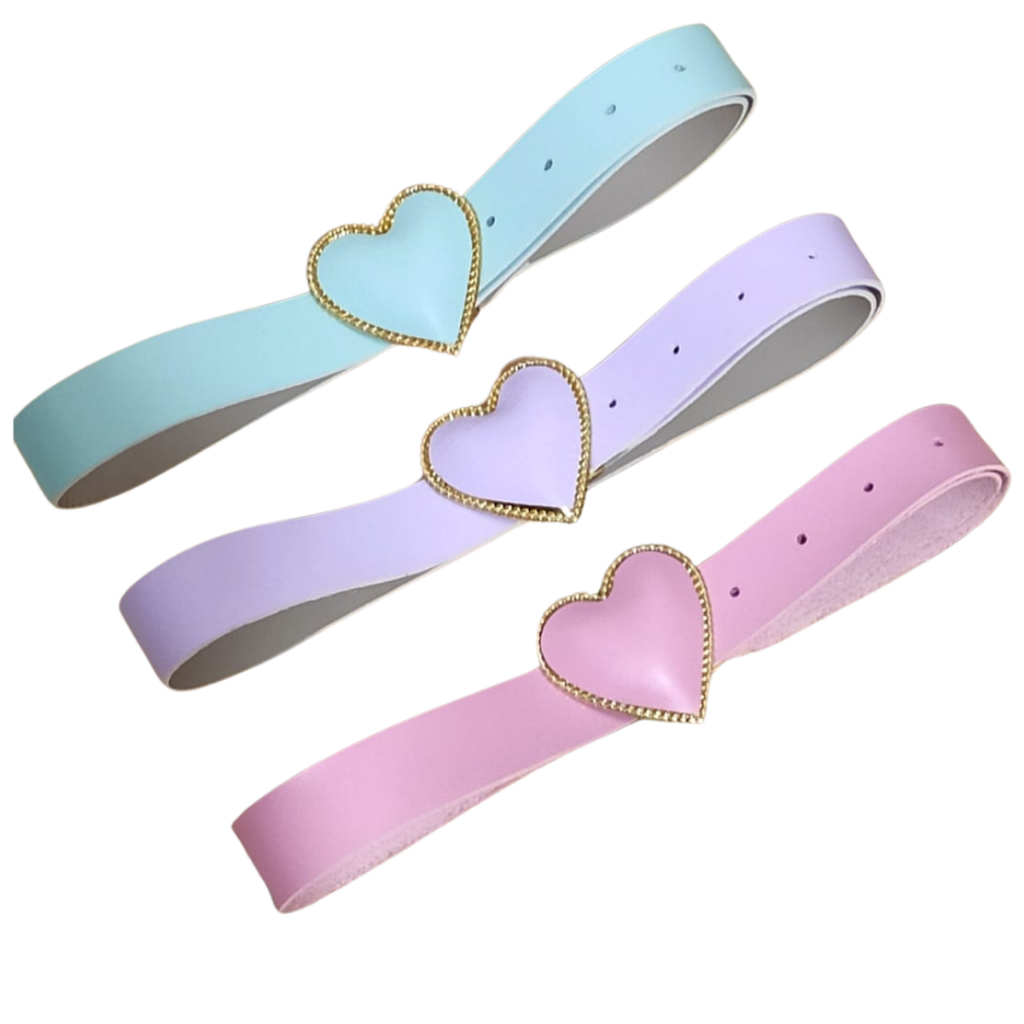 Cinto Fivela coração Infantil Mini Diva Blogueira Acessórios Infantil Modinha