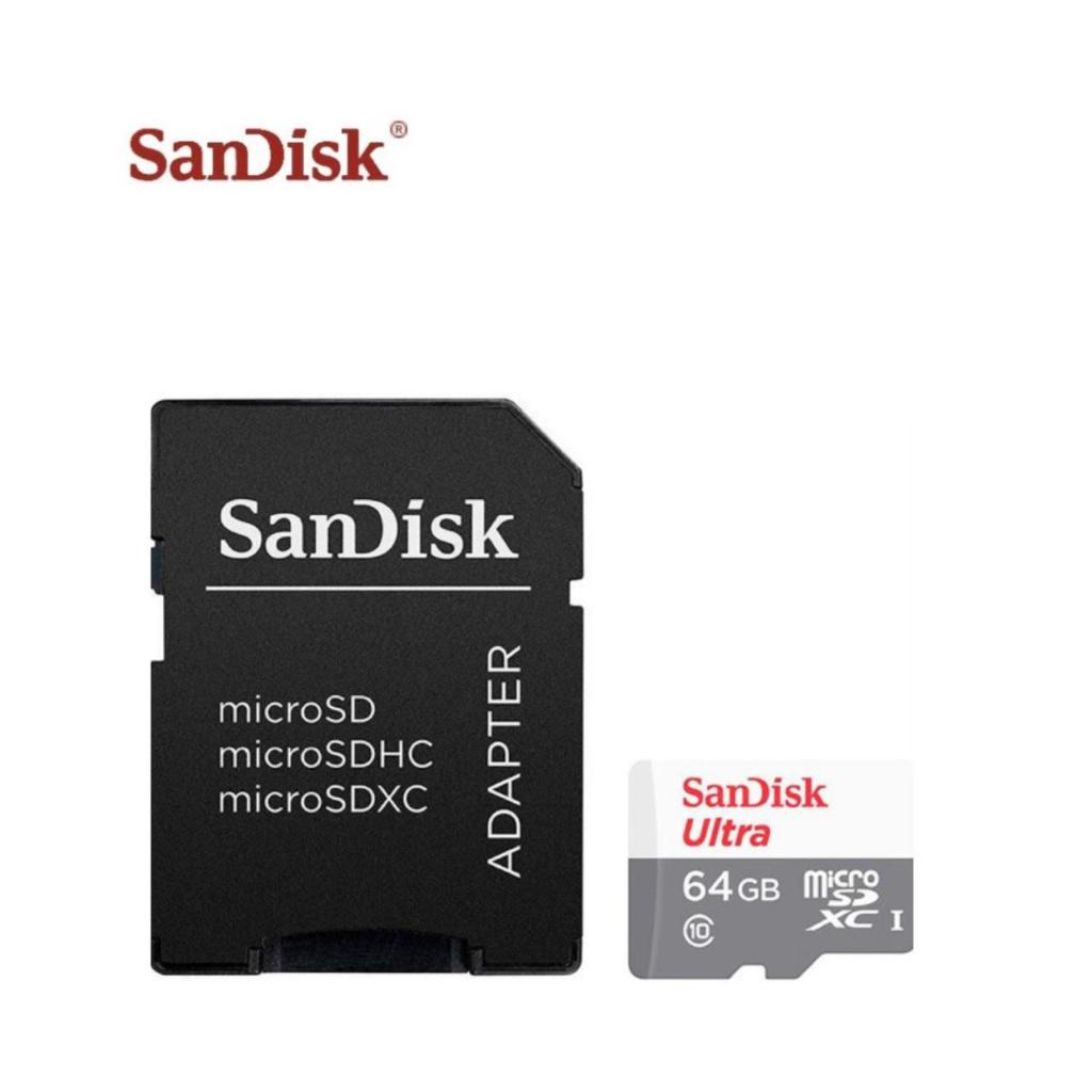 Cartão de Memória 64Gb 1024Gb Sandisk Ultra MicroSd Com Adaptador