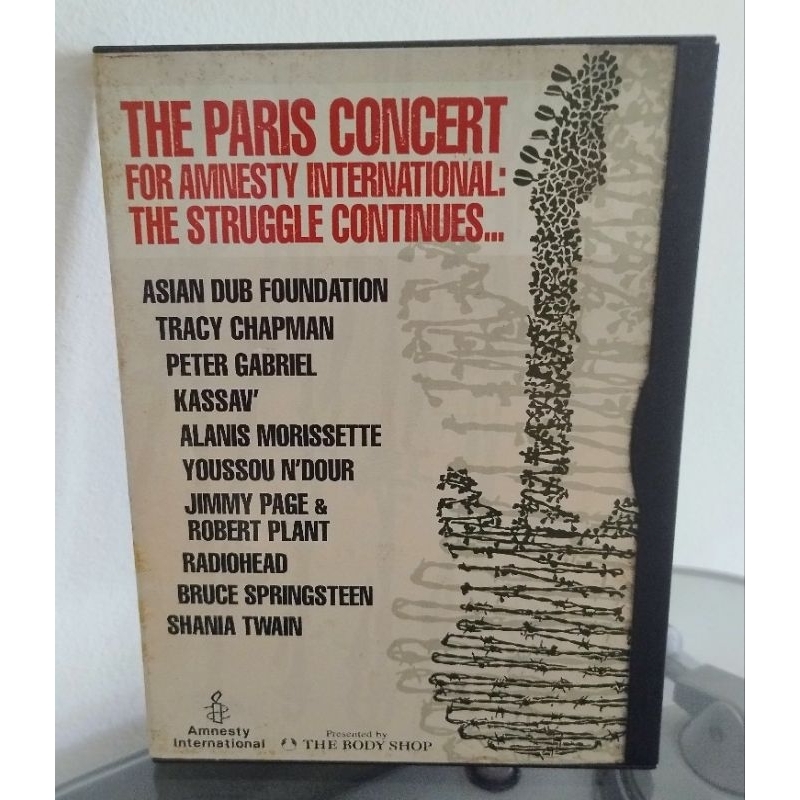 DVD The Paris Concert For Amnesty - com Radiohead Asia Dub Foundation Jimmy Page Robert Plant Peter Gabriel - Importado