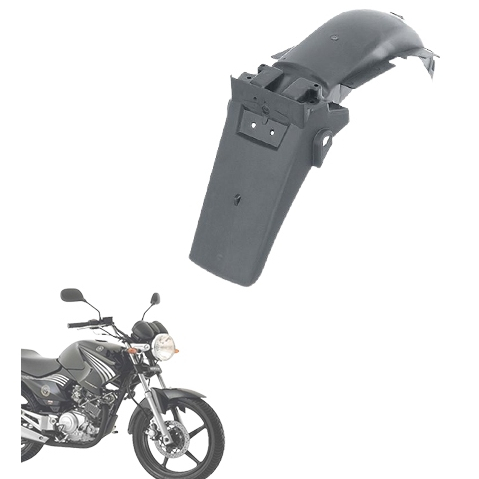 Paralama Traseiro Preto Modelo Original Pro Tork Ybr 125 2000 Até 2008 em Oferta na Shopee