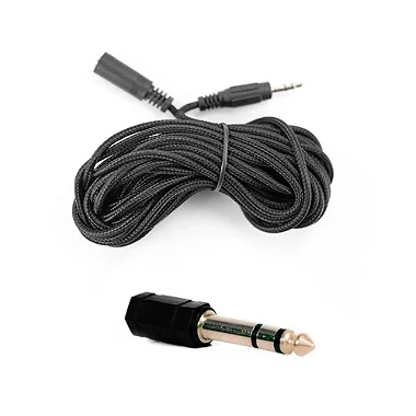 CA-TXT - Cabo extensor P2 de 5 metros com acabamento têxtil e adaptador P10