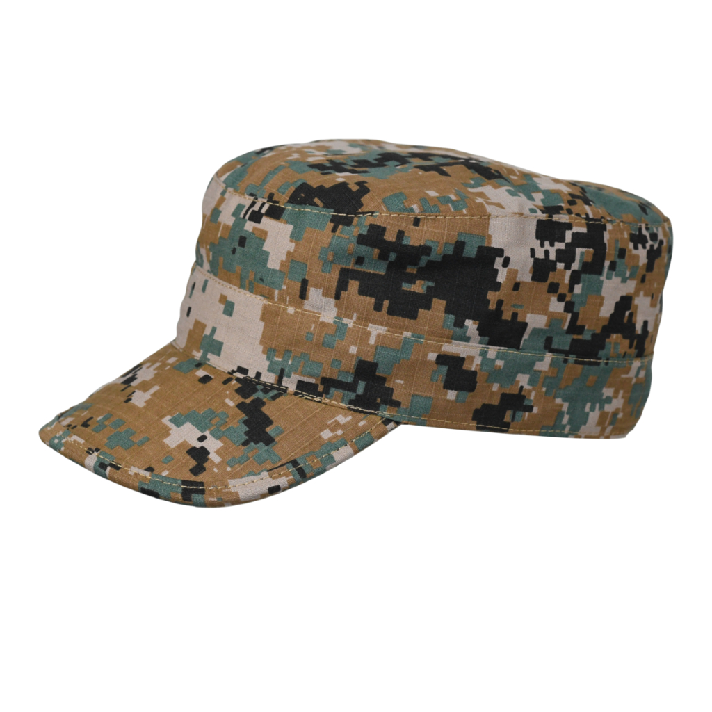Boné Quepe Militar Camuflado Digital Marpat Orange Ripstop